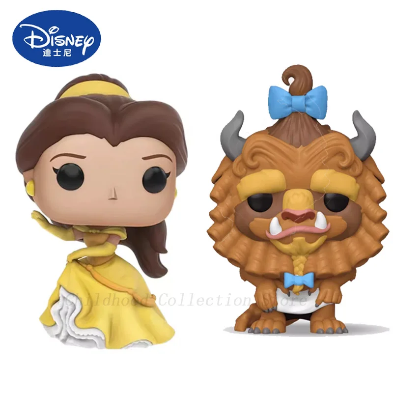 Disney Beauty And The Beast Princess Belle Action Figure Toys Anime Dolls Desktop Ornaments Collection Model Couple Style Gifts