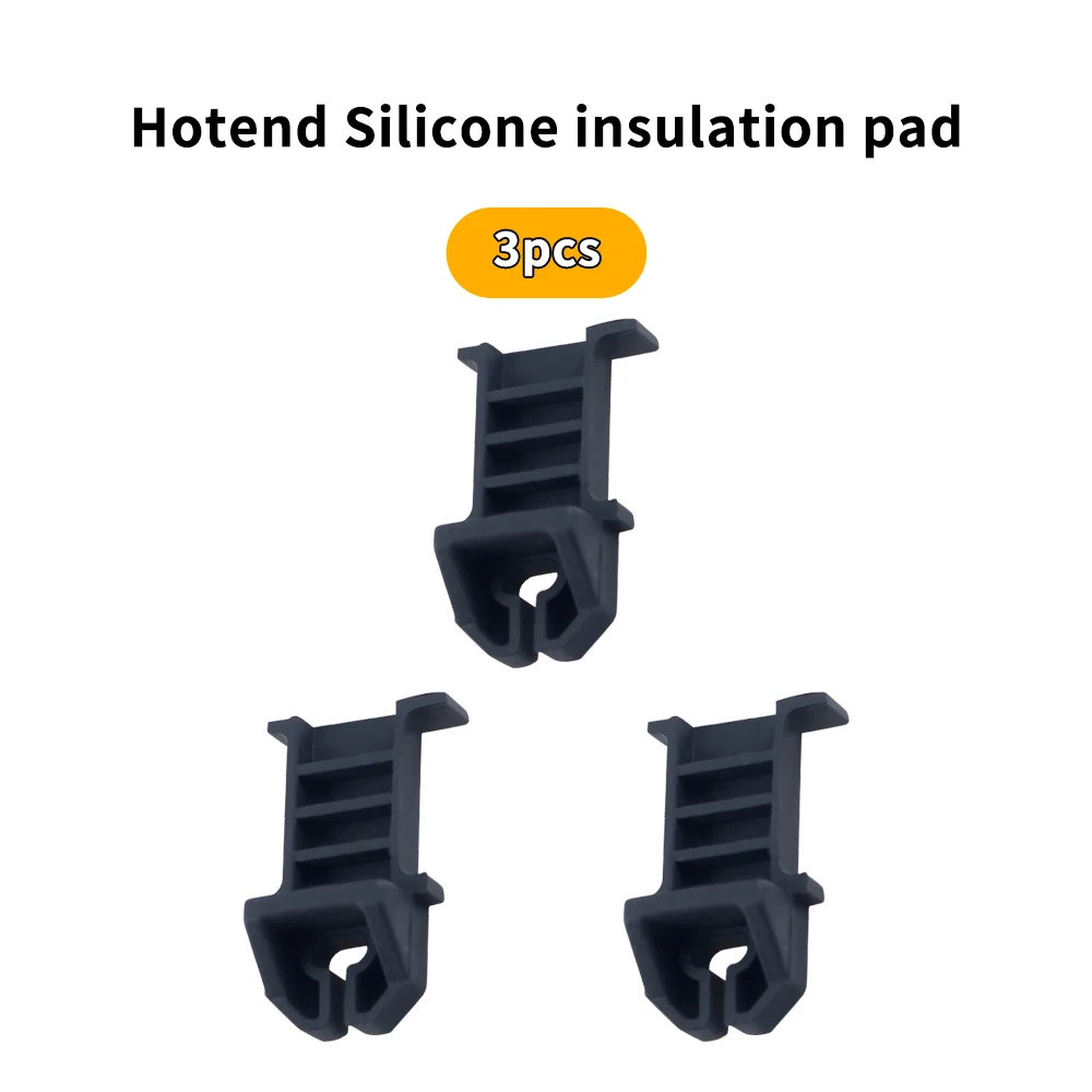 ل Bambu Lab A1/A1 لوحة عزل سيليكون صغيرة Hotend 3/5/10 قطعة لوحة عزل سيليكون Hotend لأجزاء الطابعة ثلاثية الأبعاد