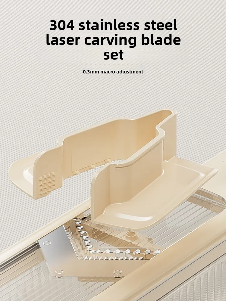 "Fettatrice di verdure multifunzionale – per julienne, grattugiare e tagliare (lame in acciaio inossidabile)"