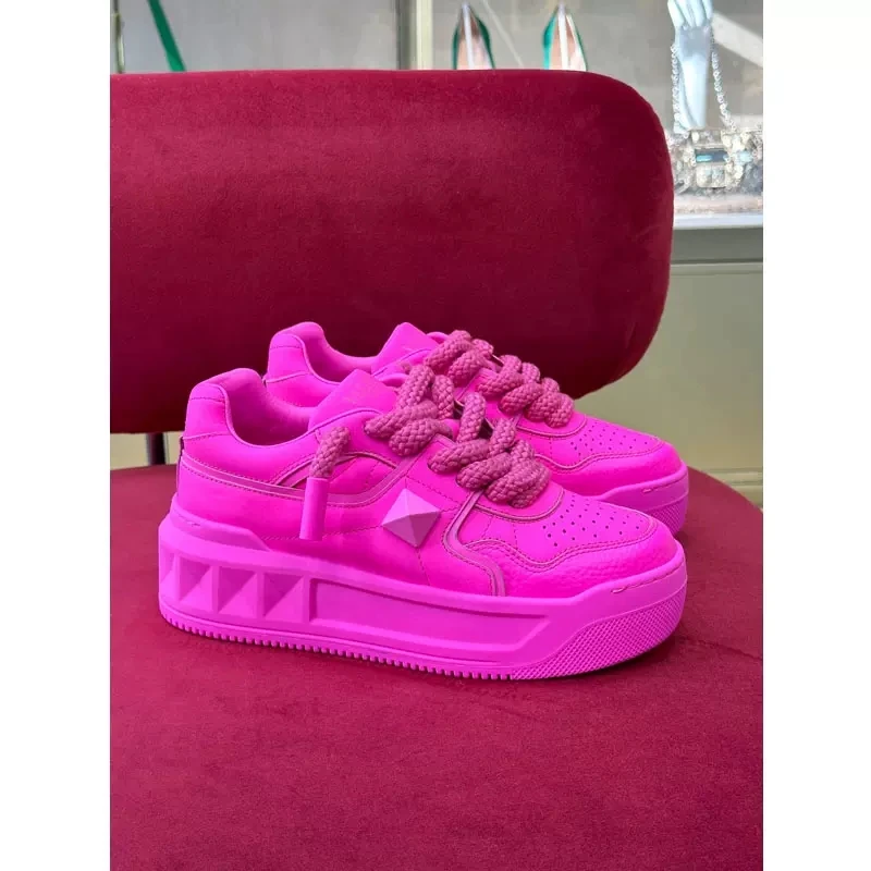 2023Thick soled height increasing shoes sport  women chunky platform sneakers  harajuku  lolita running sho