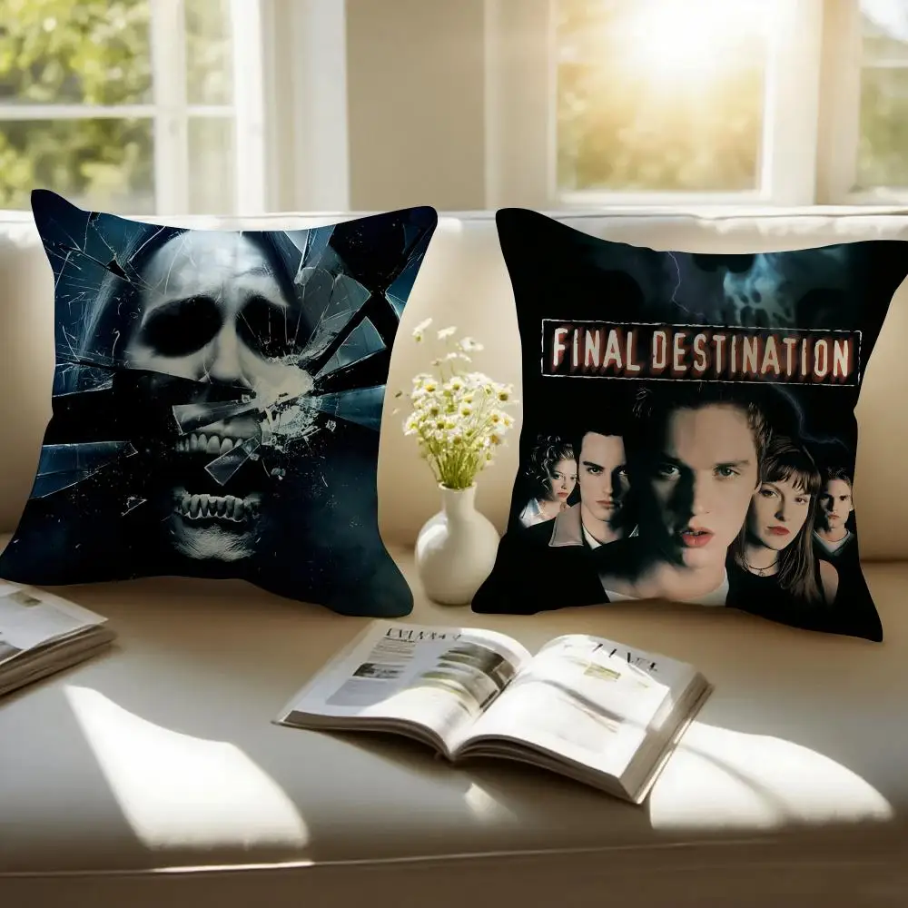 Final D-Destination ANIME Pillow Case Cushion Cover Soft & Easy-Wash Pillow Case – Versatile For Couch, Bed, Travel And Office