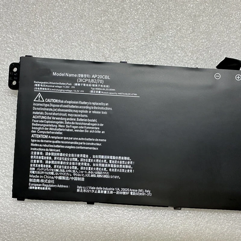 SupStone AP20CBL Laptop Battery For Acer Chromebook 315 CB315-4H,511 C734,CB514,CB315,C815 Swift SF314,R5-5500U,Aspire 5 A515-5