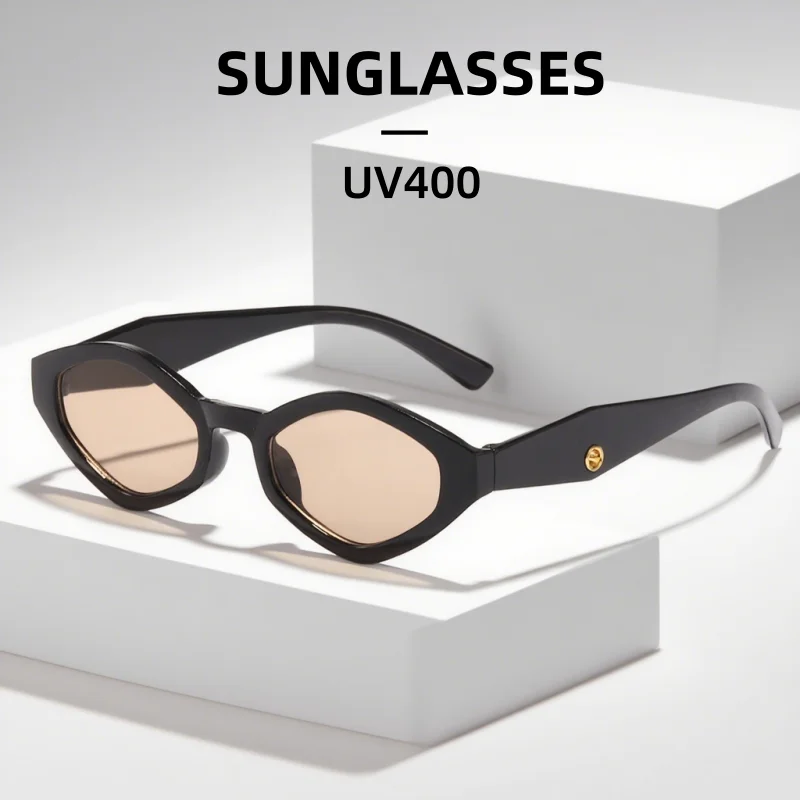 

Retro Diamond Shaped Fashionable Small Frame UV Resistant Sunglasses Women's Fashion Street Photography Trend Versatile Glasses