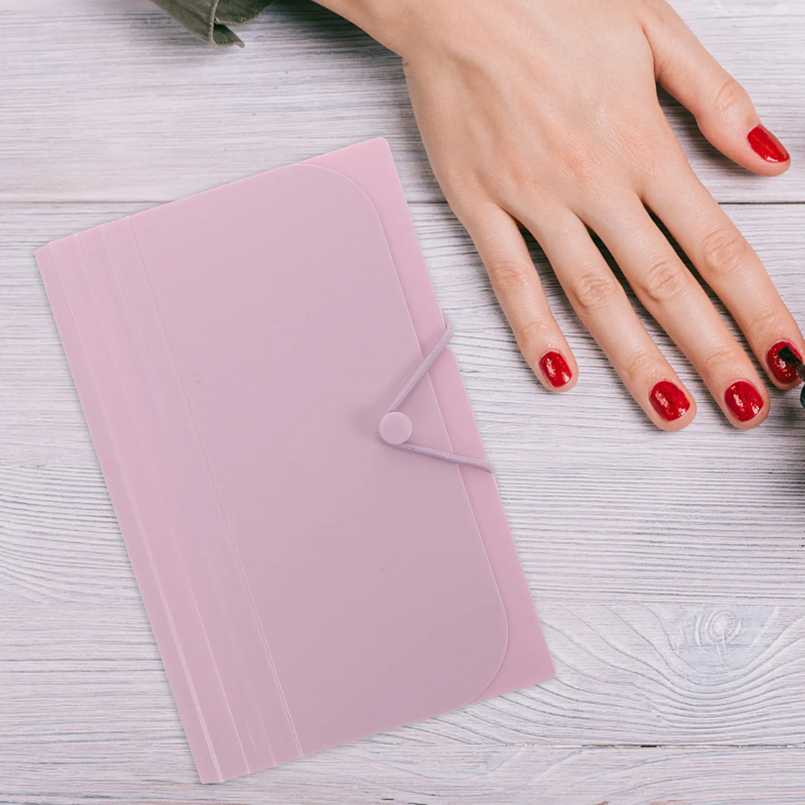 Nail Plate Collecting Album Foldable Transparent Sheets Professional Storage Organizer Nail Stamp Plate Holder for Salon Home