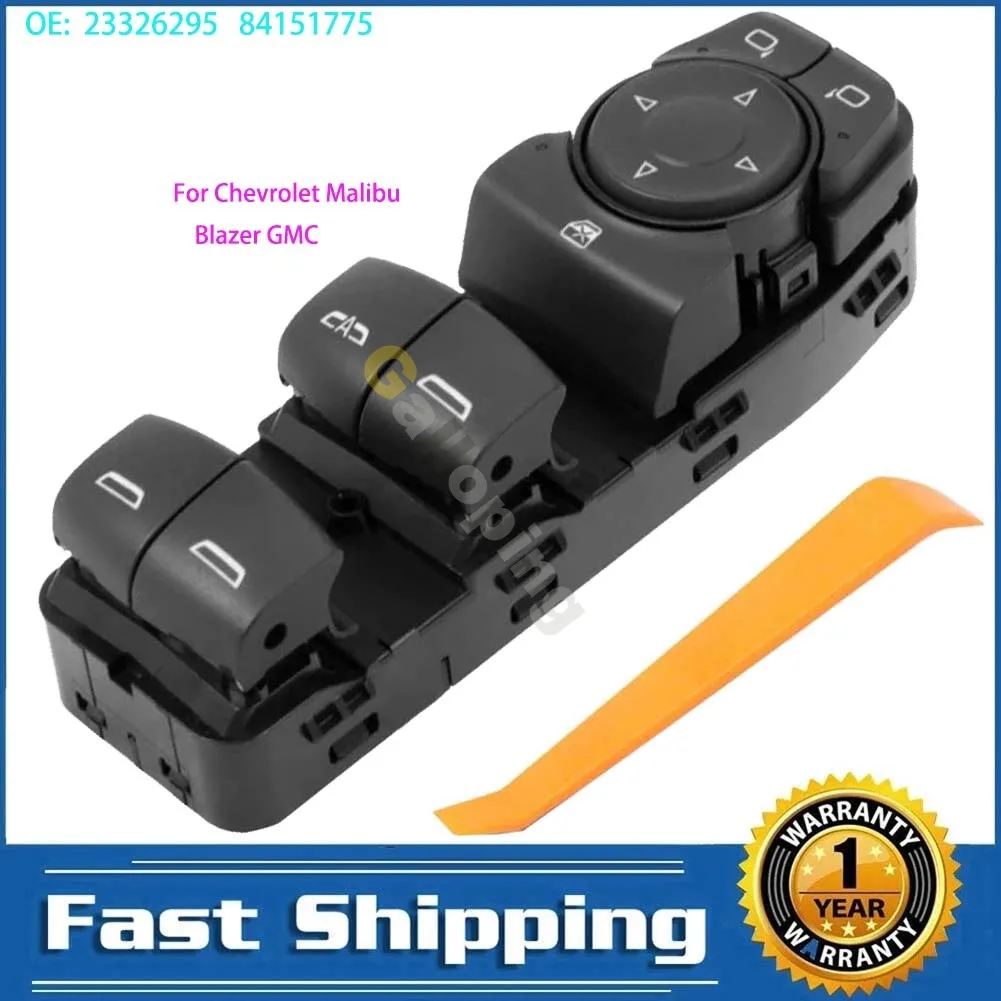 84151775 23326295 Front Left Electric Power Window Control Switch For Chevrolet Malibu Blazer GMC Acadia Terrain Car Accessories