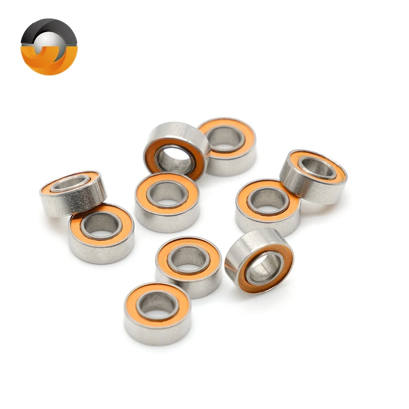 

5PCS SMR84RS CB 4x8x3 mm Stainless Steel Hybrid Ceramic Ball Bearing ABEC-7 Brings MR84 SMR84 RS 2RS