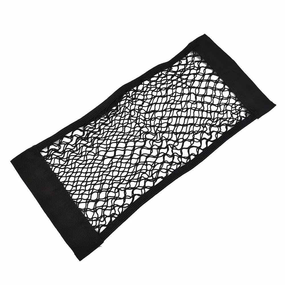 

Bag Storage Net Useful Exquisite Hot Pocket Elastic Rear Seat String Net 25*60CM Back Bag Mesh Black High Elastic