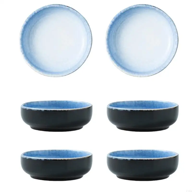   Pack of 6 Small Appetizer Dishes Plate Perfect for Family Gatherings Parties