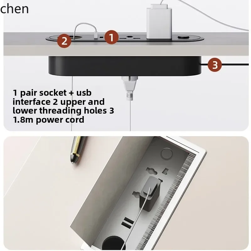 7.16-c13  simple table and chair combination desk office single table light luxury high sense