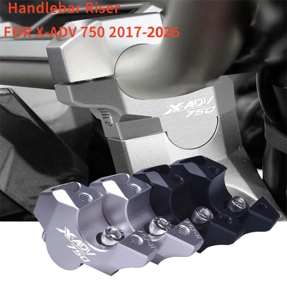 For Honda X-ADV 750 XADV750 2017-2026 Accessories CNC Motorcycle Handlebar Riser Clamp Back Move Mount  Riser Clamp