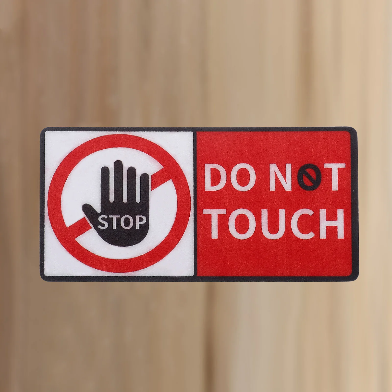 4 Sheets Do Not Touch Stickers Safety Warning Labels Security Caution Decals Adhesive Not Touch Sign Stickers For Glass Walls