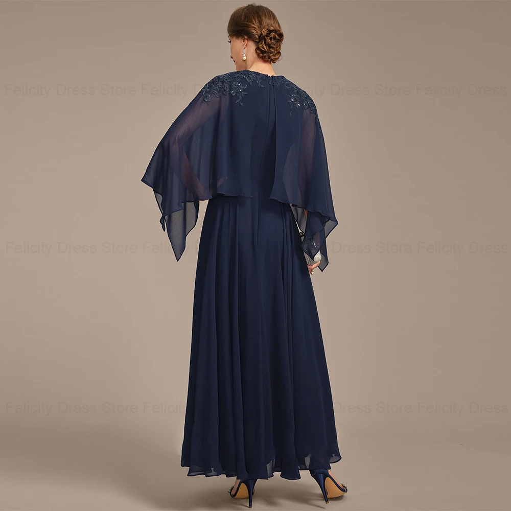 FELICITY Chiffon Elegant Mother of the Bride Dress 2025 Customized A-line Wedding Guest Dress Applique Sequin Long Evening Gowns