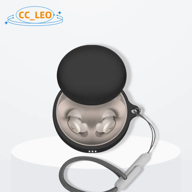 For Anker Soundcore Sleep A20 Silicone Soft Case Anker Soundcore Sleep A20 Shockproof Shell Protective Cover Cute Lanyard