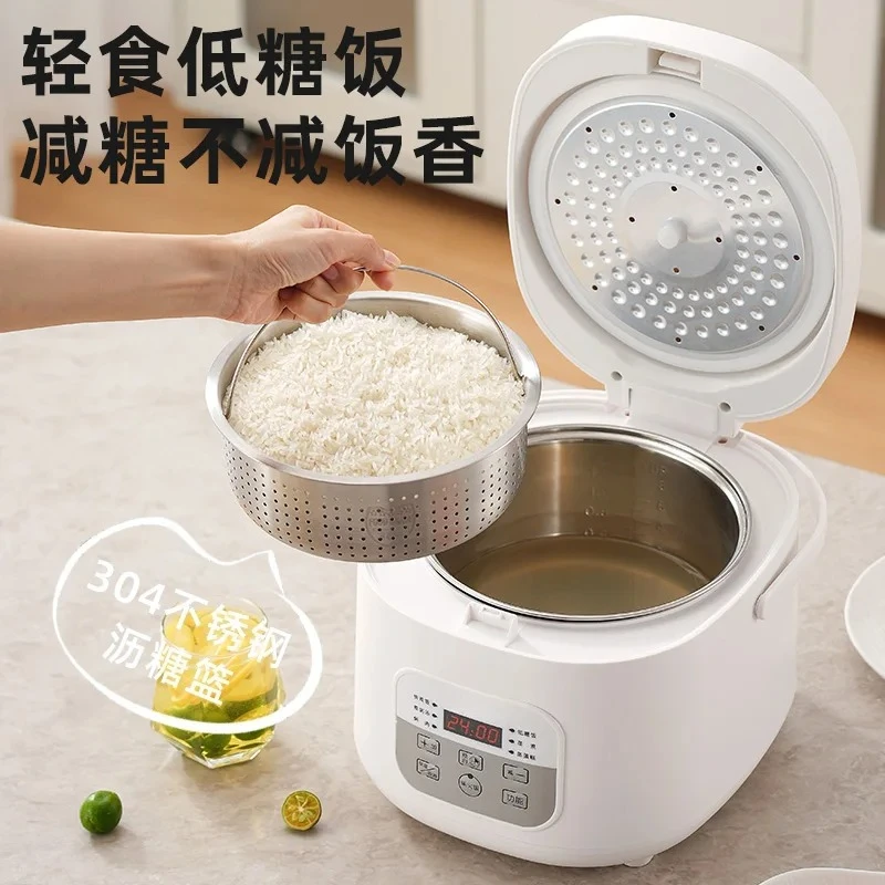 220V Smart Health Rice cooker electric Food warmer Low sugar Electric lunch box Stainless steel Rice soup separation Rice cooker