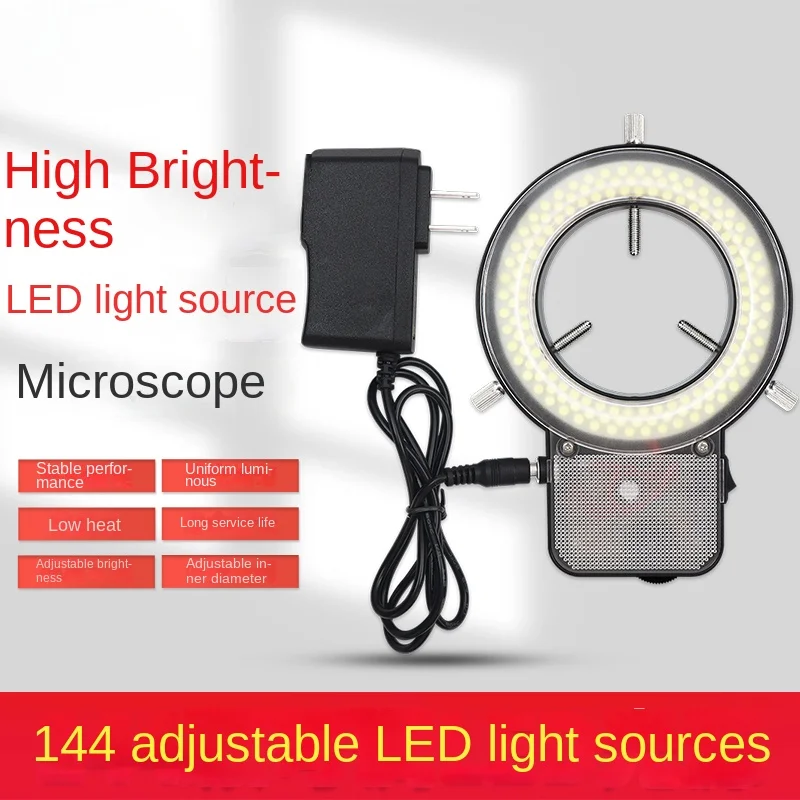 Body type single tube microscope circular light source with an inner diameter of 61mm LED integrated microscope adjustable light