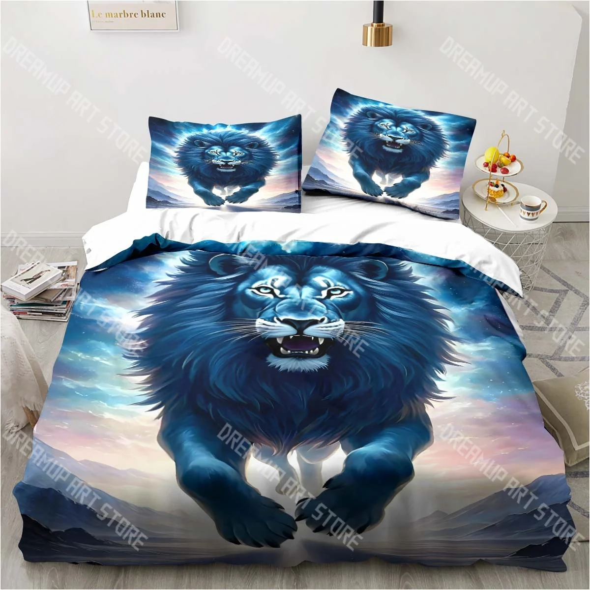 3D Printed Wild beast Lion Wildlife Bedding Set for Boys Girls Duvet Cover Pillowcase Twin Queen King Full Single Double Sizes