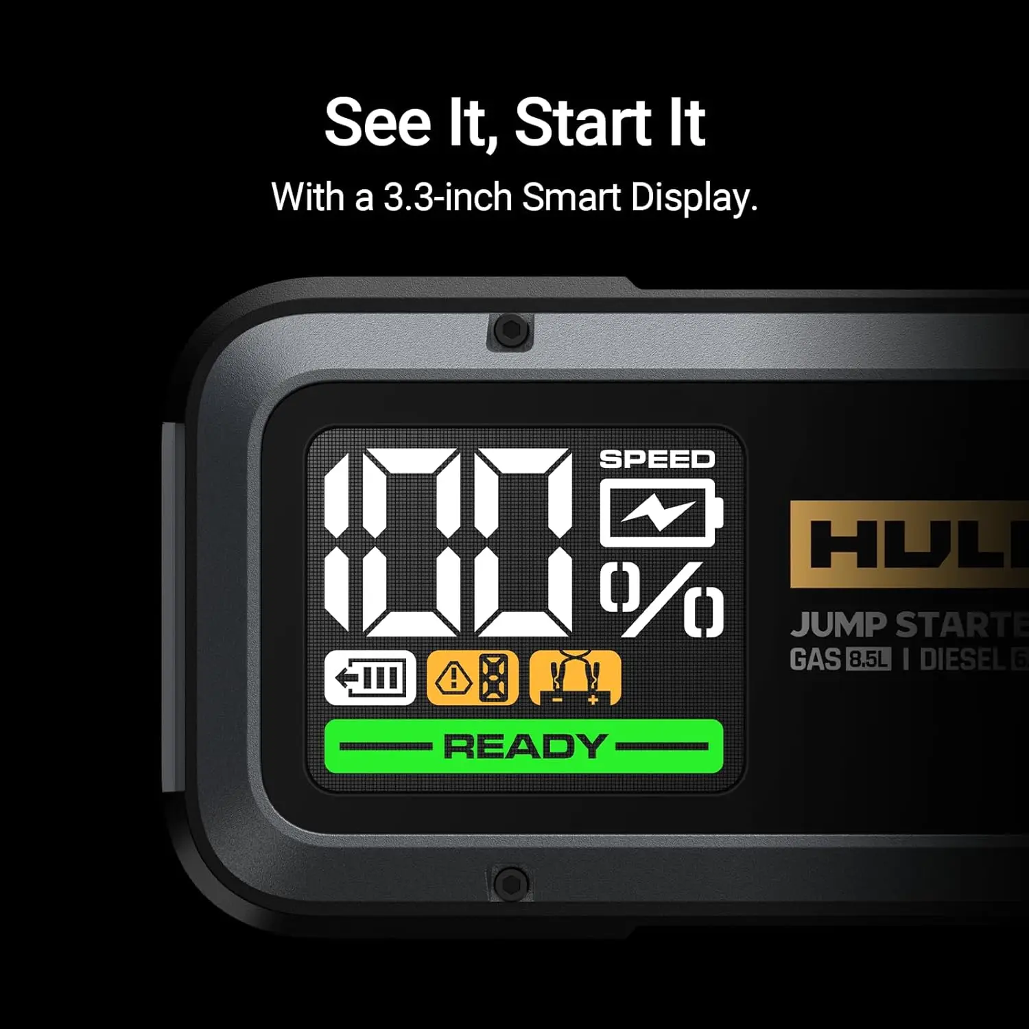 Arrancador de batería portátil inteligente Alpha85 con cargador de pared de 65 W