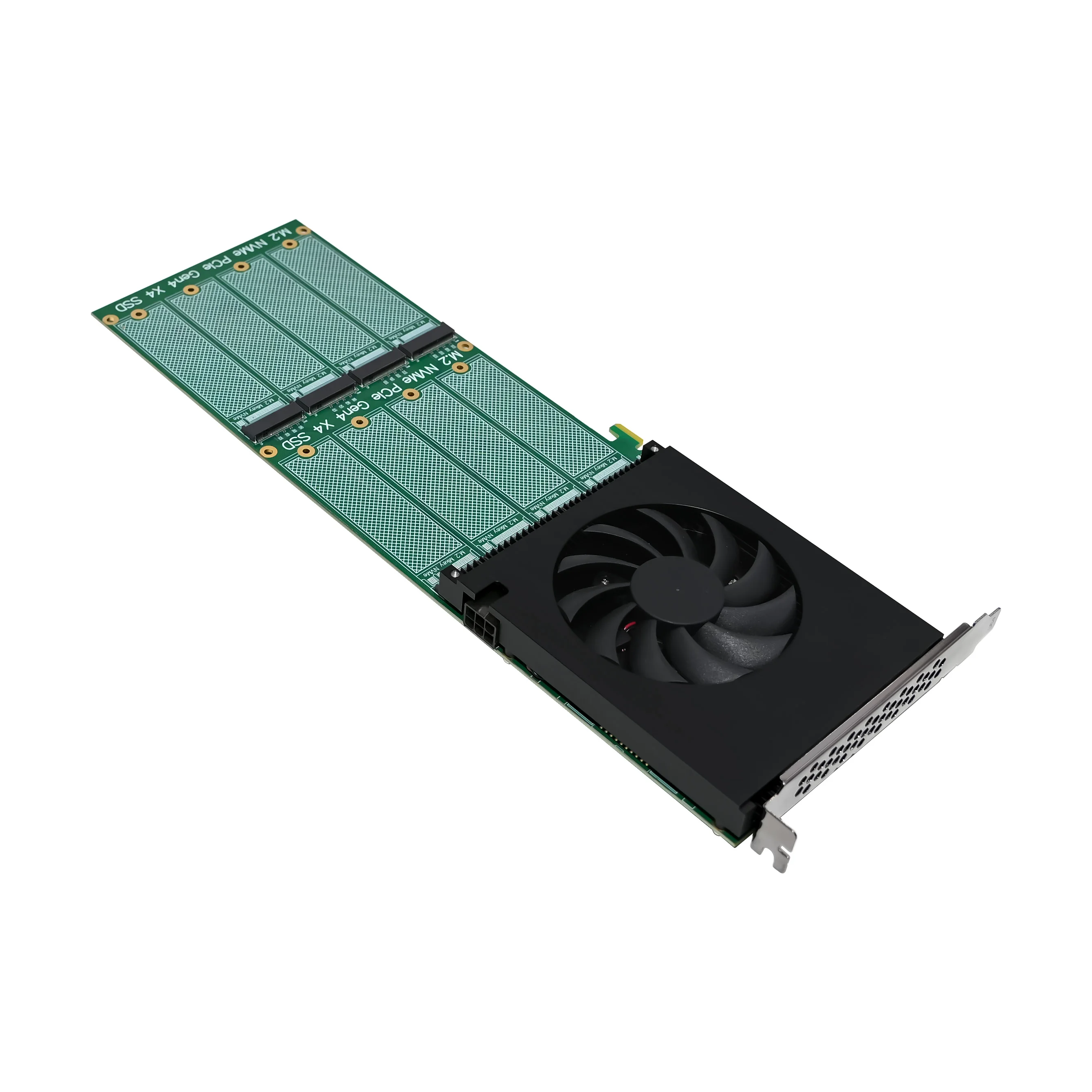 بطاقة SUNWEIT NVMe ST558 PCIe 4.0 X16 PEX88048 بطاقة محول ثمانية منافذ M.2 NVMe SSD 2280