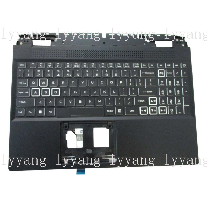 f  New For Acer Nitro 5 AN515-58 N22C1 Palmrest & Backlit Keyboard w/ White Keys