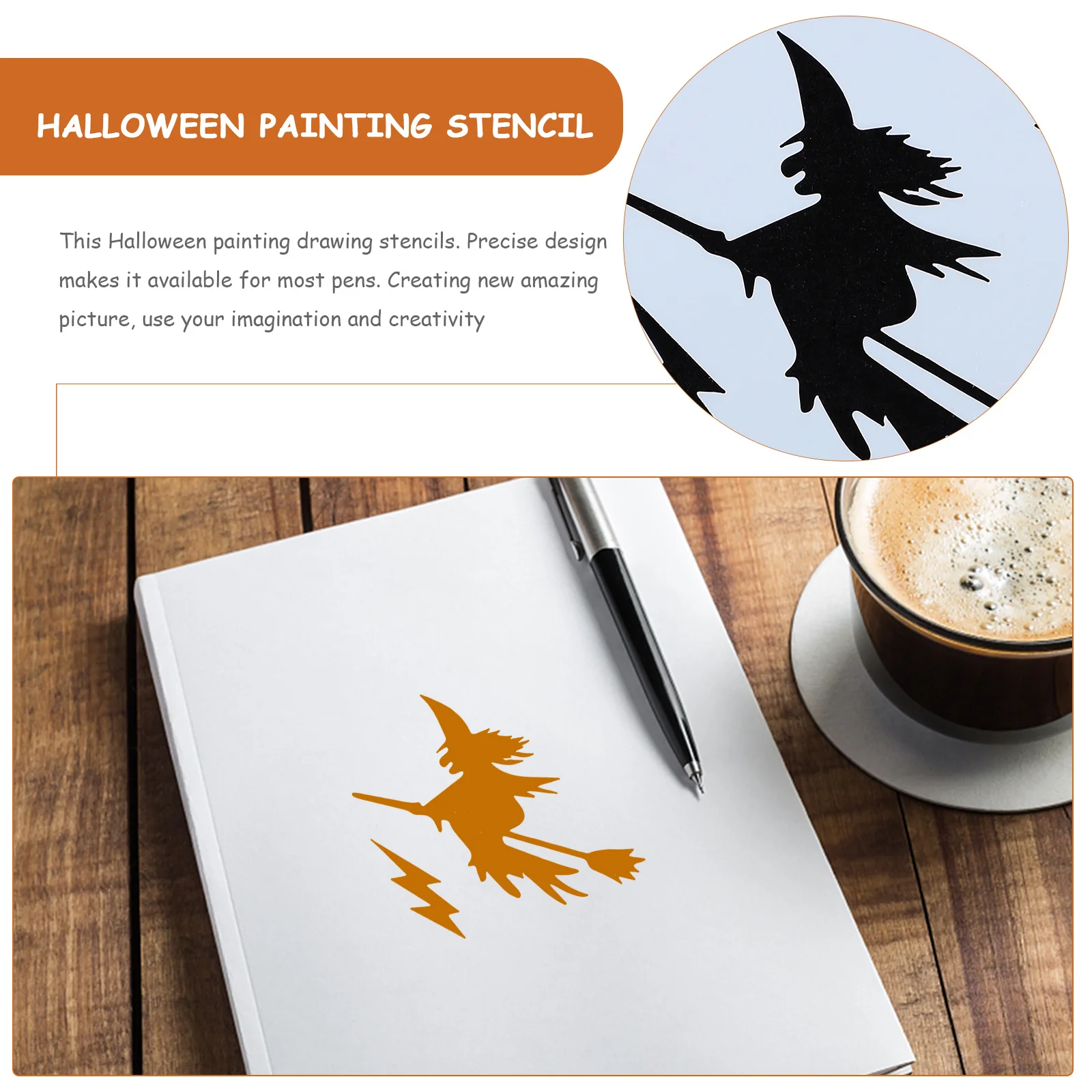 20Pcs 할로윈 스텐실 템플릿 재사용 가능한 부드러운 PP 소재 중공 그림 그리기 템플릿 어린이 DIY 드로잉 공예 반짝이