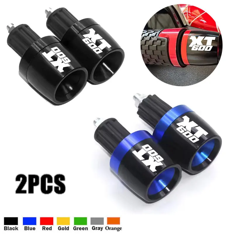 CNC الألومنيوم دراجة نارية الملحقات المقود القبضات ينتهي مقود غطاء سدادة طرفية لياماها XT600 XT 600 XT600Z XT600E XT600ZE #1