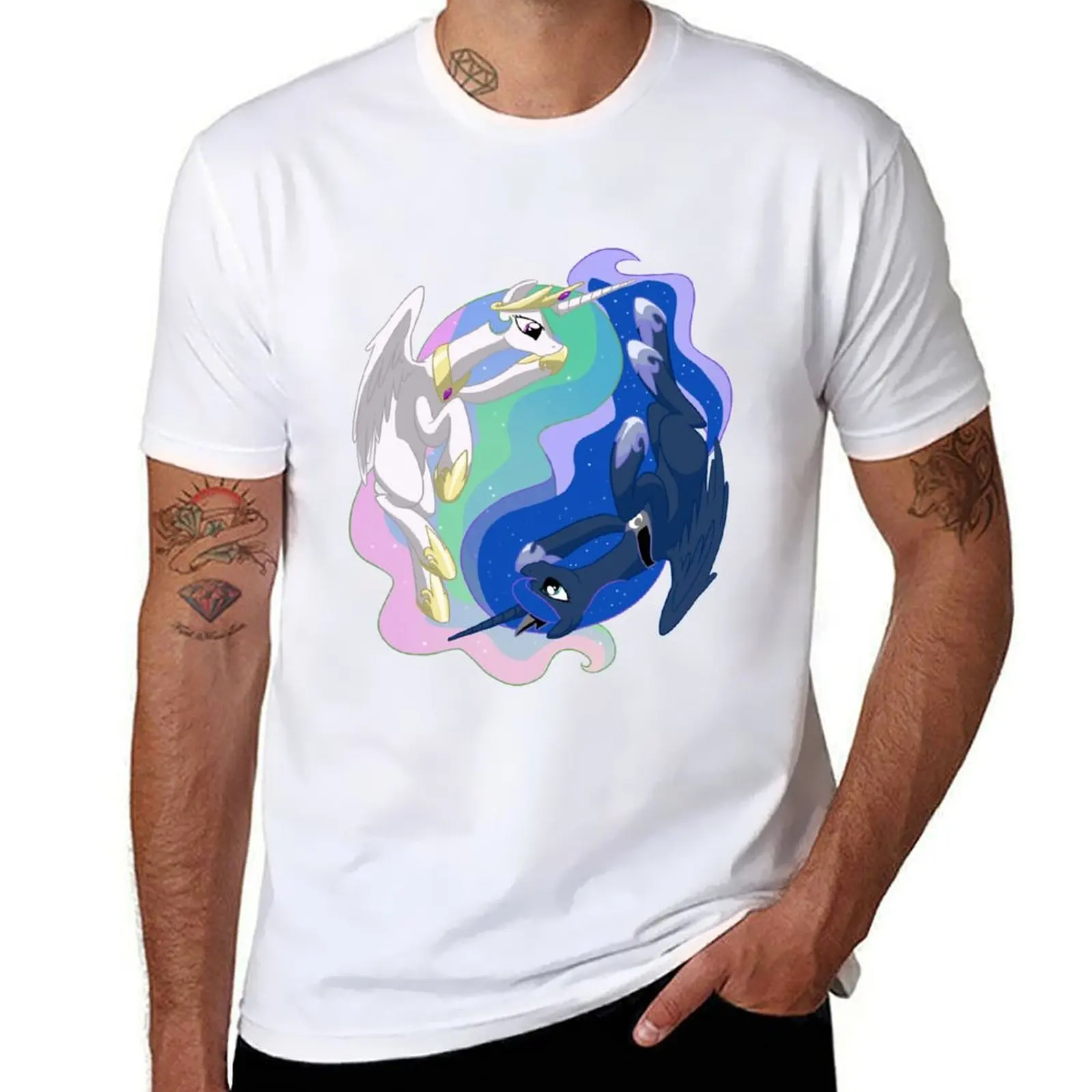 

funny tees Circle graphic t T-Shirt for man t Luna shirts Celestia shirts man