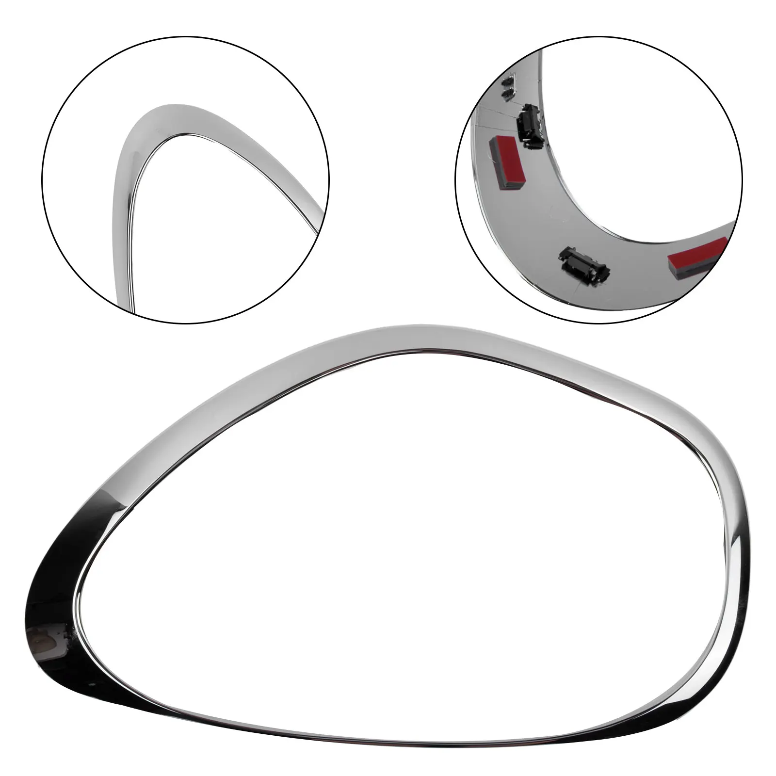 

1 шт. хромированные накладки на фары для Mini Cooper R60 Countryman, кольцо на фару, рамка, накладка, объемная крышка, автомобильные аксессуары, левый и правый