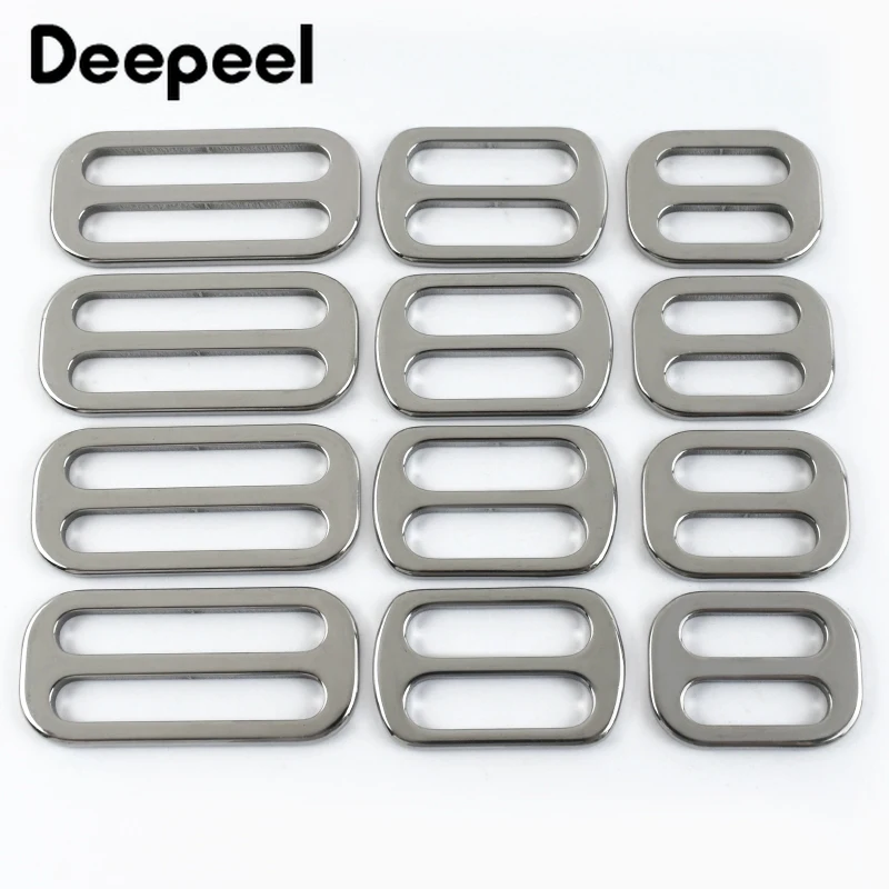 5/10/20Pcs 20/25/38mm Stainless Steel Buckle Bag Strap Tri-Glide Slider Pet Collar Webbing Adjust Clasp DIY Hardware Accessories
