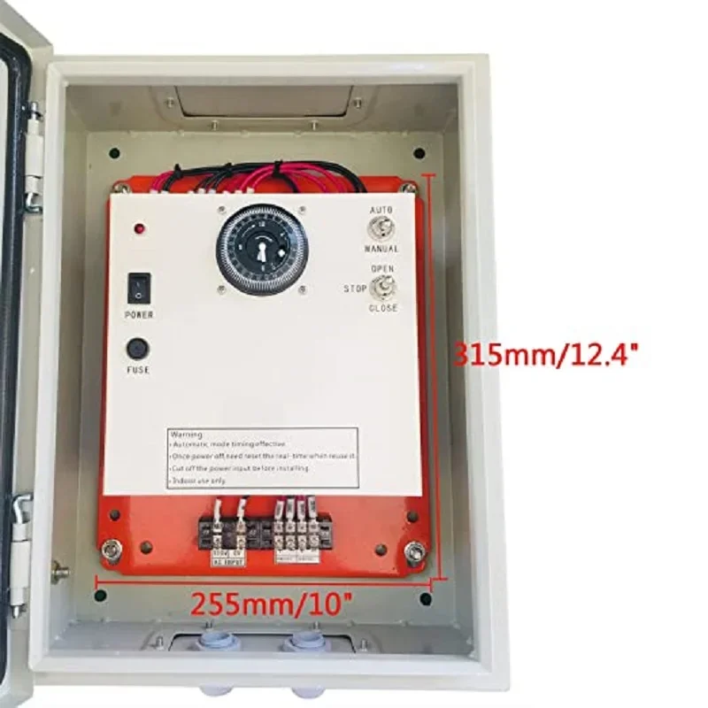 Greenhouse Ventilation Controller, Timer Control, Greenhouse Roll Up Motor, AC 110V to DC24V