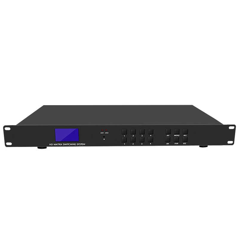 HDMI matrix 4 in 4 out 8/16/32 out 4K digital hybrid surveillance audio and video switcher service host