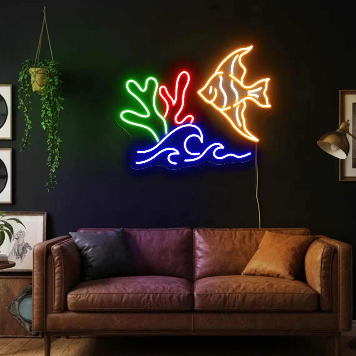 ป้ายไฟนีออนรูปปลา ของตกแต่งร้า - Aquarium Fish Restaurant บทวิจารณ์และราคา