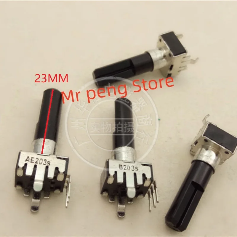 

5pcs for Japan 09 vertical single potentiometer A20K A203 Handle length 23MMF