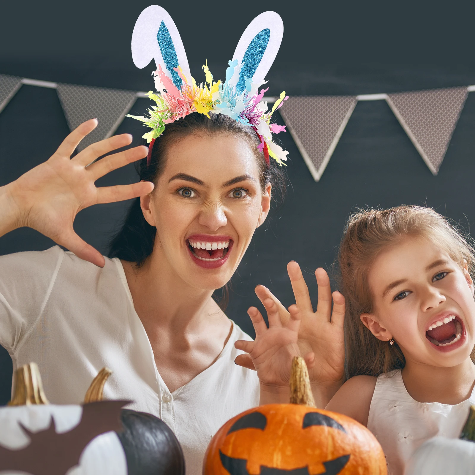 

Easter Bunny Headband Cartoon Ears Adult Animal Accessories Booth Props Headbands