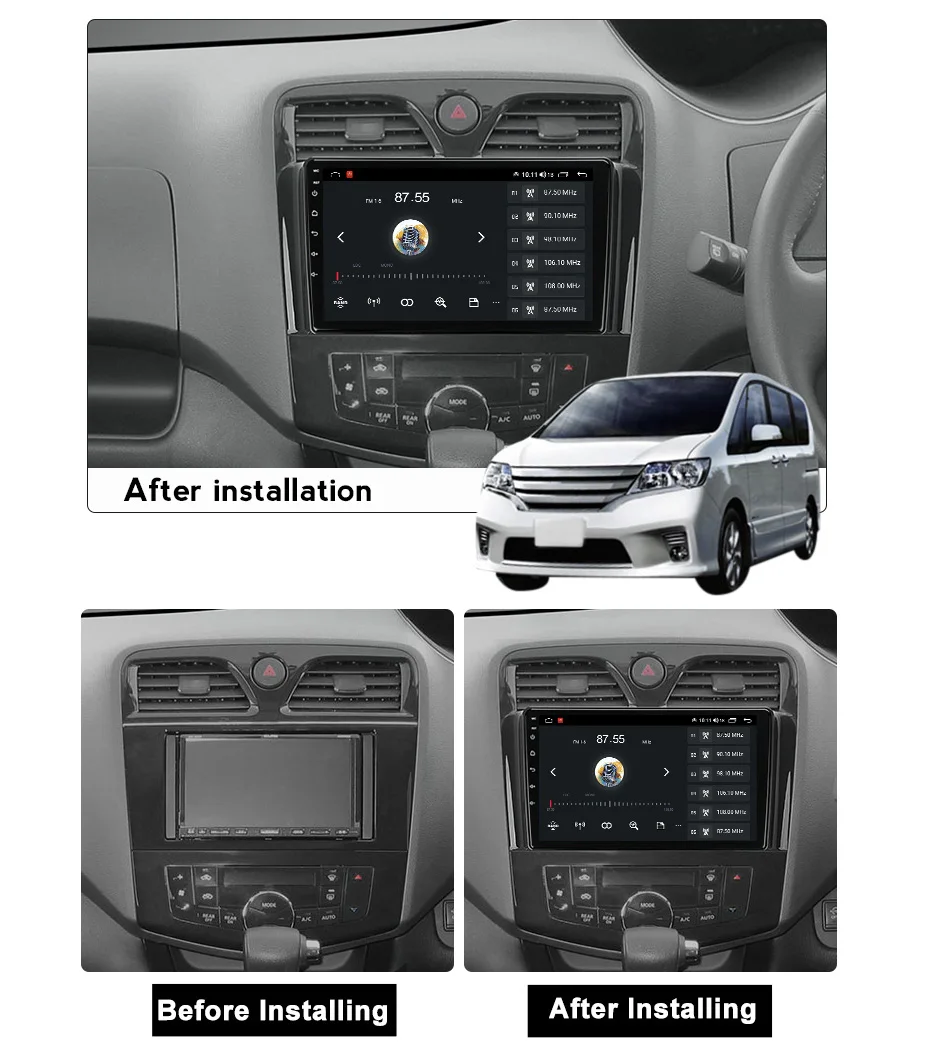 Autoradio Android 12 For Nissan Serena 4 C26 2010-2016 GPS Navigation GPS Carplay Multimedia Player Stereo Auto DSP Head Unit