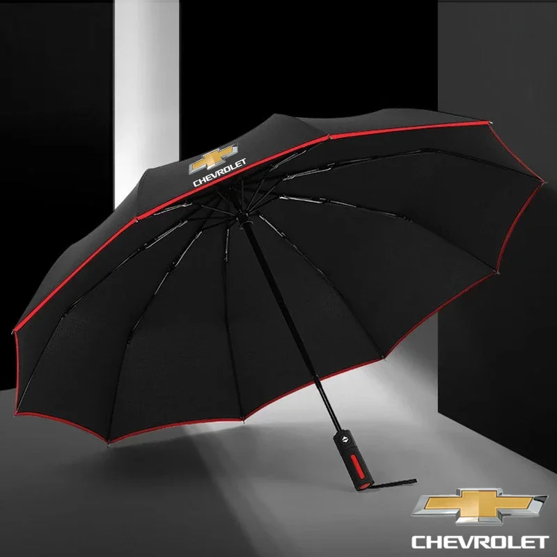 

Car Automatic Folding Windproof Sunshade Umbrella For Chevrolet Aveo Bolt Onix Cruze Spark Cavalier ColoradoTrailblazer Traverse