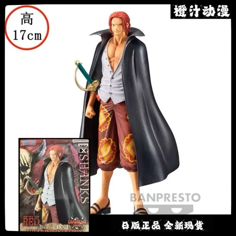 Anime Original Bandai ONE PIECE Shanks Anime Action-figuren Sammlung Ornamente Figur Spielzeug Geburtstag Geschenk 17 cm