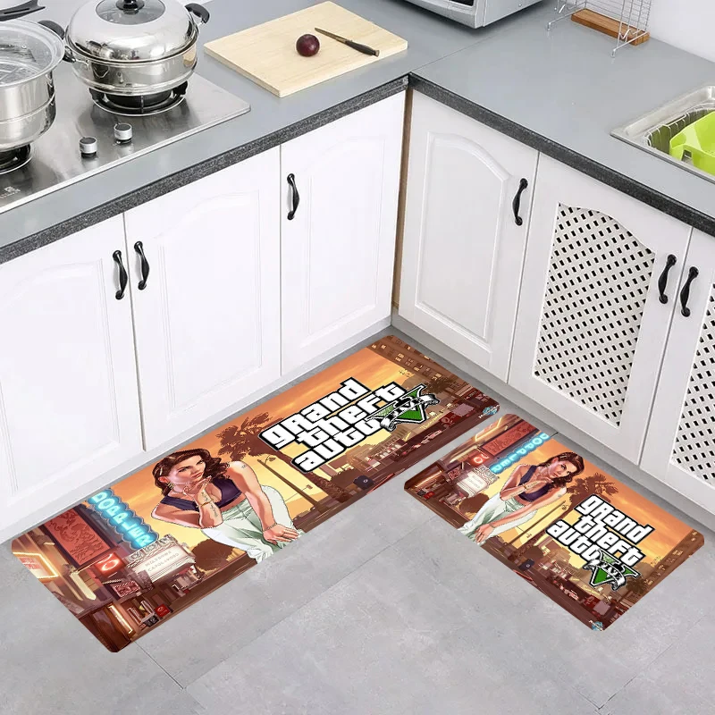 

GTA Game Carpets Door Mat Home Room Mats Kitchen Carpet Rugs Balcony Foot Rug Doormat Entrance Bathroom Bath House Floor Living