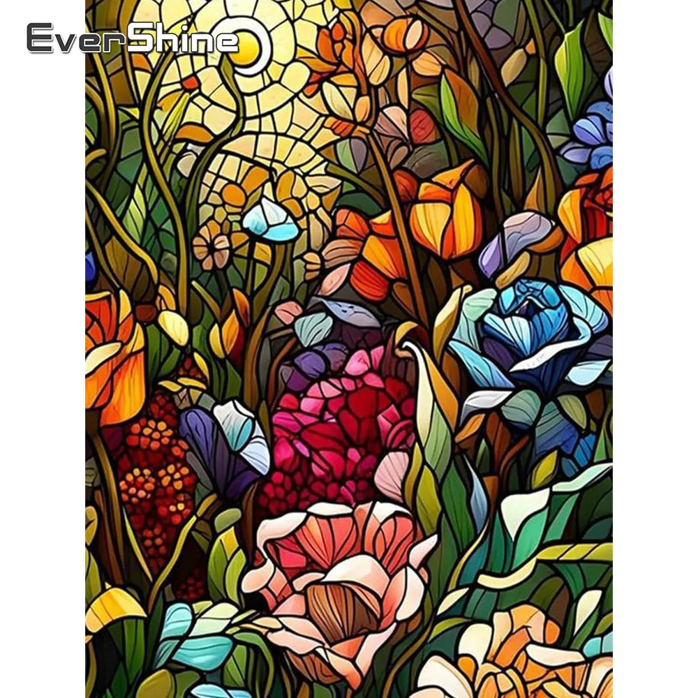Evershine 5D Diamant Stickerei Bunte Blume Kreuz Stich Mosaik Landschaft Neue Ankunft DIY Voller Diamanten Malerei Handwerk