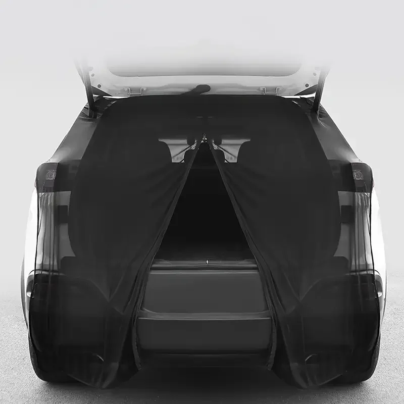 1 قطعة سيارة المغناطيسي سيارة الباب الخلفي البعوض صافي الأشعة فوق البنفسجية حماية تنفس شبكة نافذة ل الجذع والباب الخلفي البوليستر الأسود لا بطانة