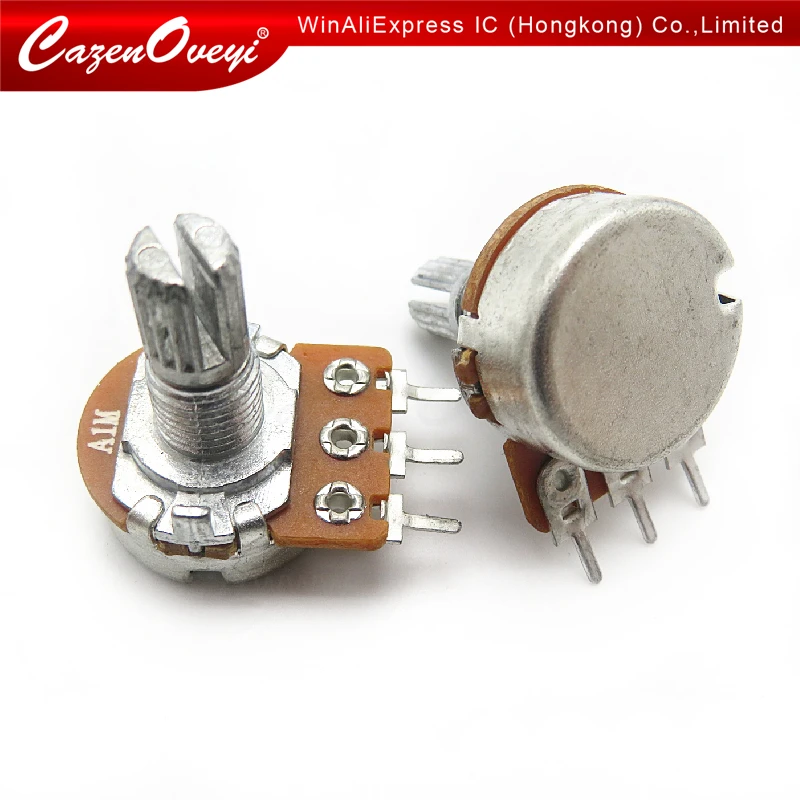 2pcs/lot Imports diaphragm 148 single - potentiometer A105 handle length 15MM flowers with 41 points step A1M In Stock