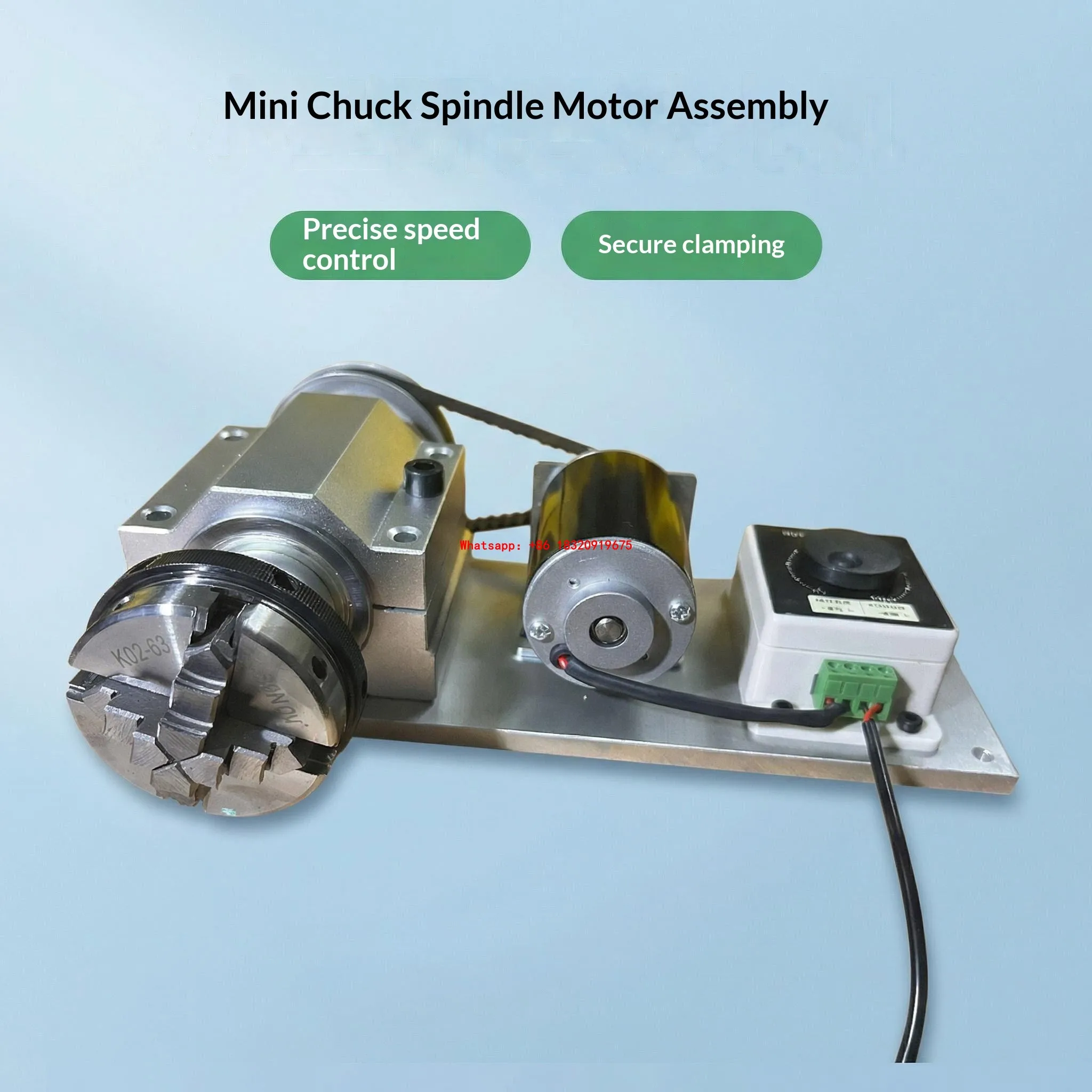 Cyclmotion 3-Jaw 4-Jaw Mini Chuck for Watch Case Backs (Brushing & Polishing) – Adjustable Speed ​​Micro Chuck