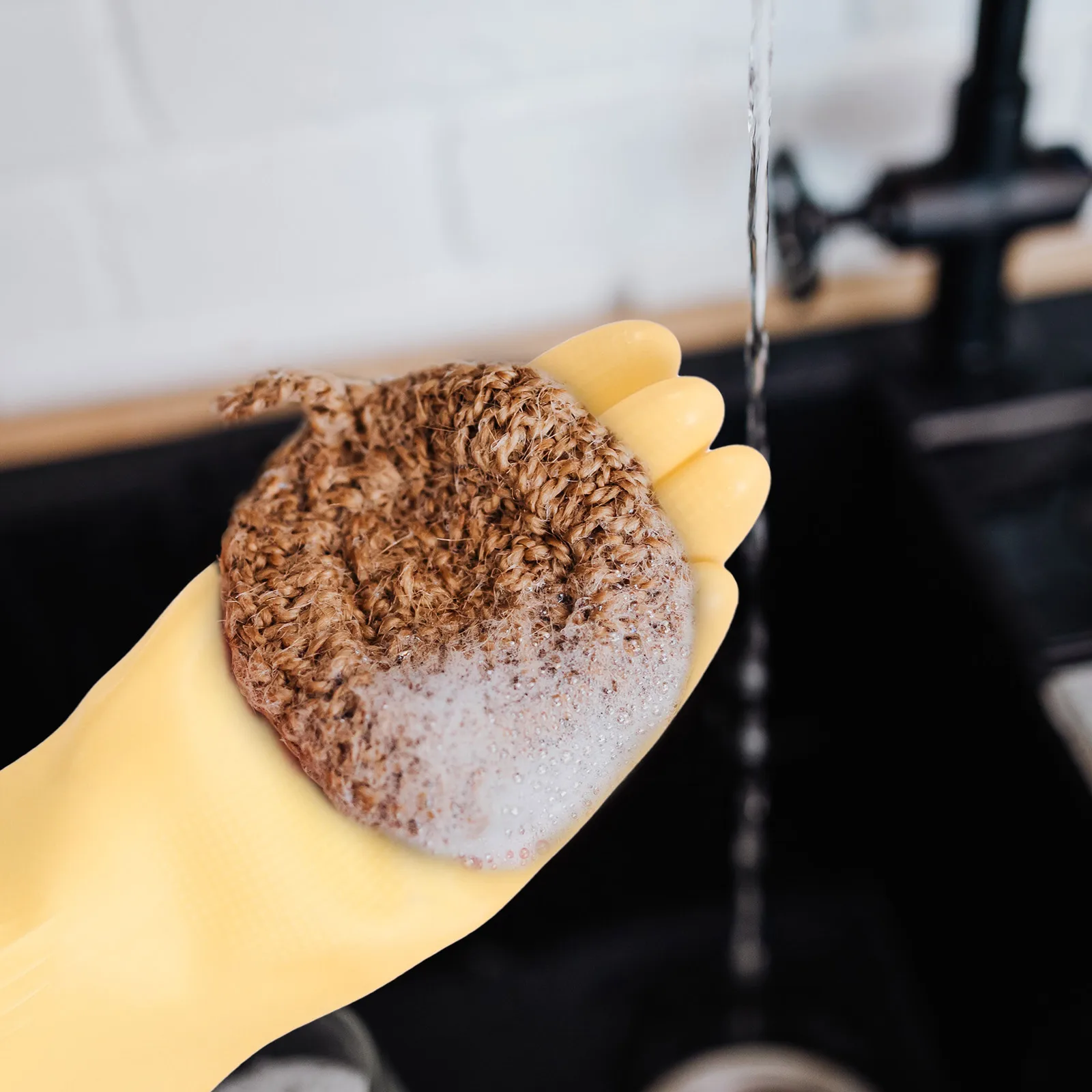 

2pcs Cleaning Gloves Kitchen Dish Washing Waterproof Long Cuff Reusable Household Cleaning Tools Dishes Cooking