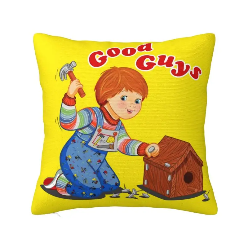 

Modern Good Guys Carpenter Cushion Cover for Sofa Polyester Cartoon Child's Play Chucky Doll Throw Pillow Case Home Decorative