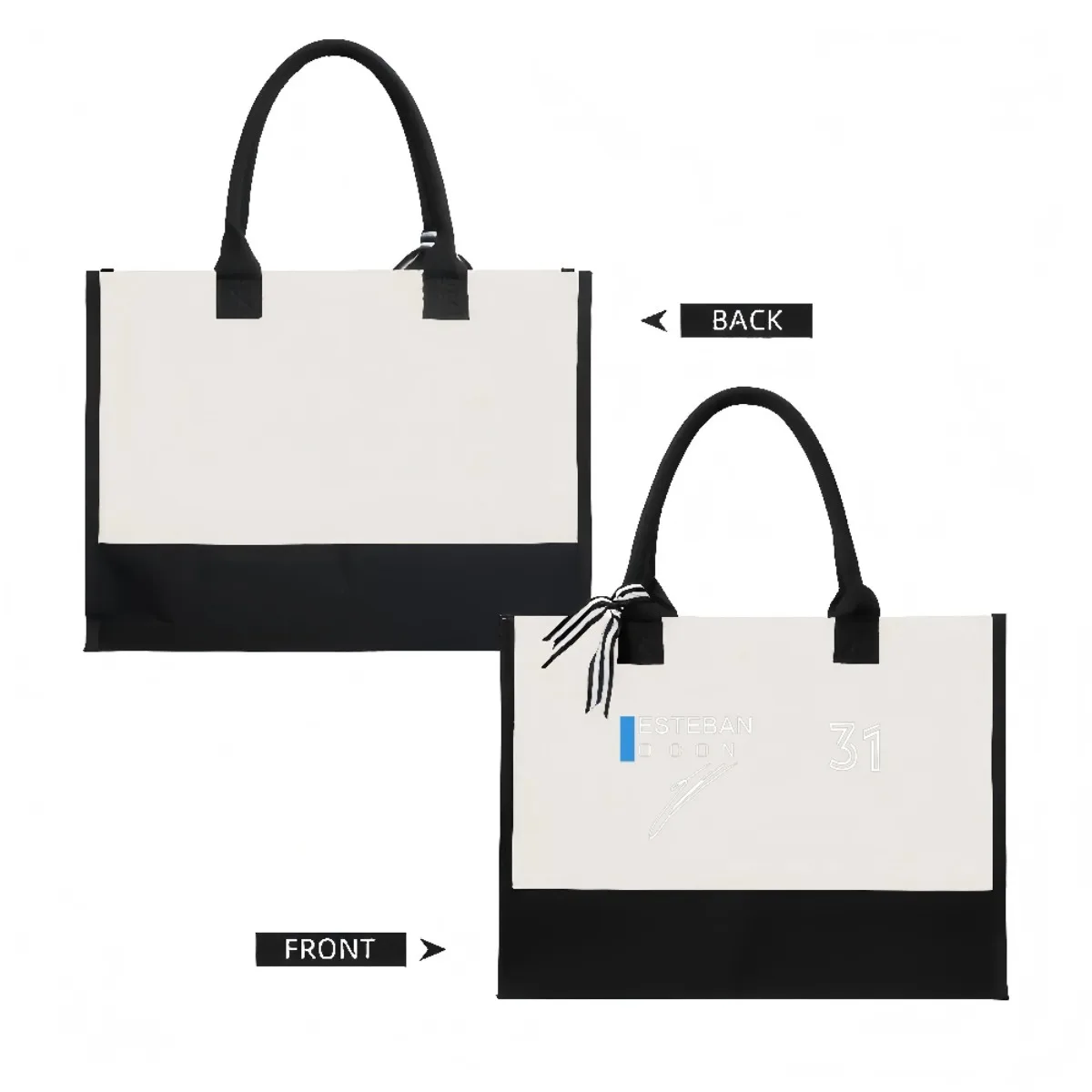 ESTEBAM 2026 وصول جديد موضة عملية واسعة قابلة لإعادة الاستخدام حمل حقيبة نمط طباعة 2 لهجة الثقيلة حقيبة كتف كبيرة للجميع