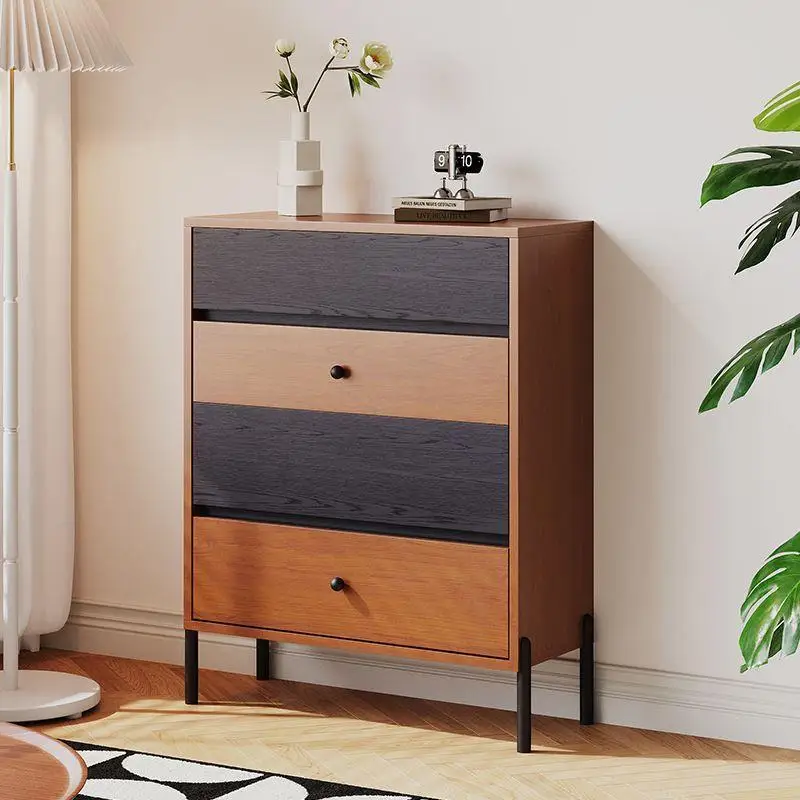 Living room porch cabinet, bedroom, bedside storage, ultra-thin bucket cabinet