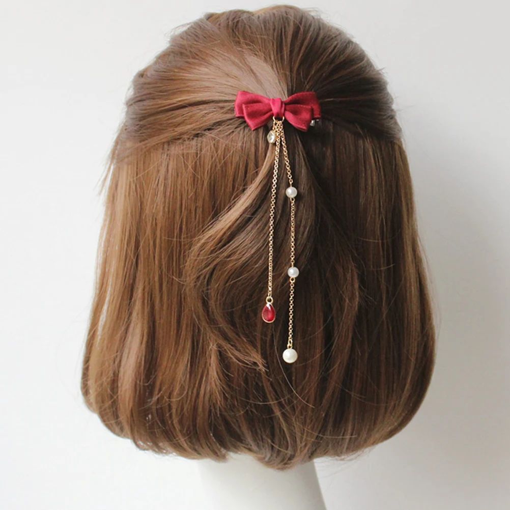 

2 Pcs Sweet and Cute Hairpin Clips Girls Accessories Alloy Kids Women Decoration