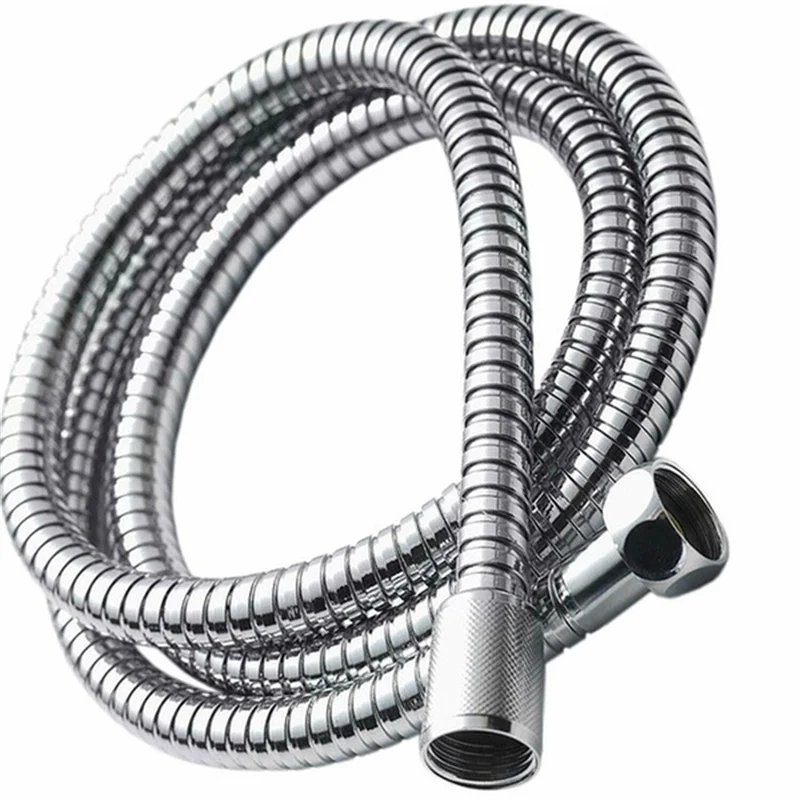 Manguera de ducha de mano de acero inoxidable, manguera Flexible de agua para baño, extensión de tubería de plomería, accesorios de baño, 1,5 m/2m/3m