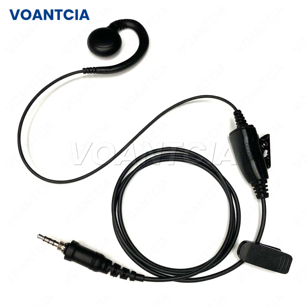 2pcs restaurant c form ohr haken ohrhörer kopfhörer headset inline ptt für vertex EVX-S24 VX-6R VX-7R VX-177