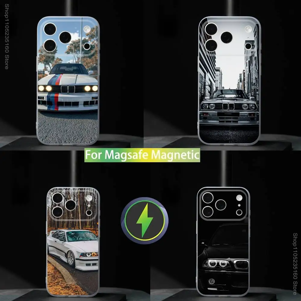 

E30-Car for B-BMWS-ES Phone Case For iPhone 17,16,15,14,13,12,11,Pro,Max,Plus,Mini,SE4,E Magnetic For Magsafe Wireless