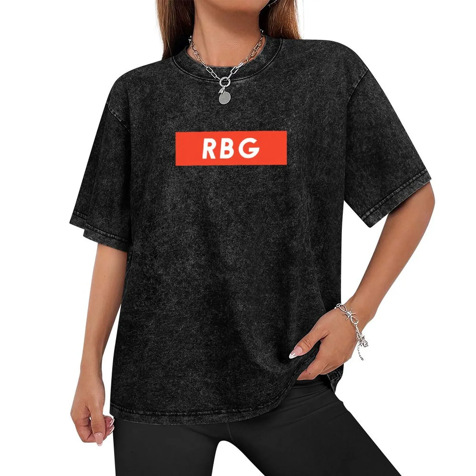 Notorious RBG Red Box Logo T-Shirt cute tops cheap stuff sports fans tops plus size men clothing